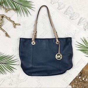 MICHAEL Michael Kors Navy Blue Medium Tote